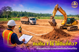 ถมดิน 1 ไร่ ใช้ดินกี่คิว