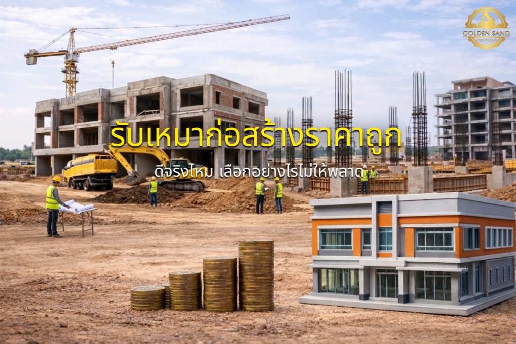 รับเหมาก่อสร้างราคาถูก ดีจริงไหม เลือกอย่างไรไม่ให้พลาด