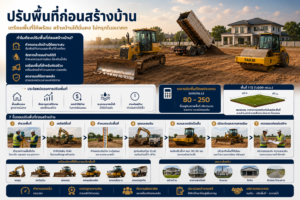 ปรับพื้นที่ก่อนสร้างบ้าน ต้องทำอะไรบ้าง? 7 ขั้นตอนก่อนก่อสร้าง
